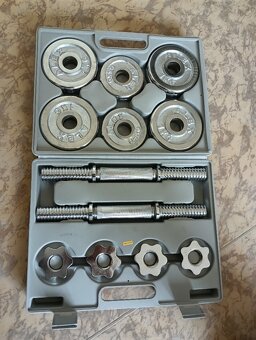 sada cinek 15 kg pochromovane - 5