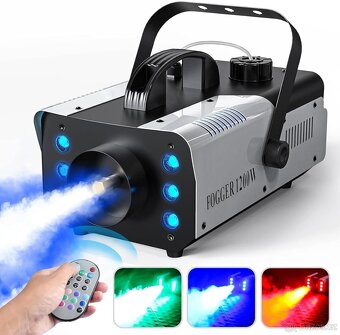 Prodám kvalitní a výkoný výrobník mlhy 1200w s 6 rgb - 5
