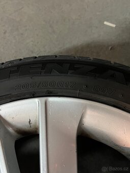 BMW Alu 17” s letním pneu Bridgestone 4x 205/50/17 - 5