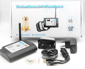 Bezdrátový elektrický ohradník pro psa, elektrický obojek - 5