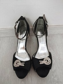 Lodičky na podpatku s kamínky - 5