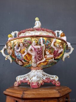 Starožitná porcelánová mísa CAPODIMONTE - 5