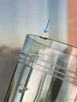 Starožitná secesní sklenice 120ml, uranové sklo - 5