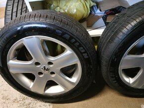 ALU kola Peugeot Partner 4x108 r16, Originál, pneu 98% - 5