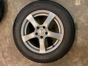 4x alu kola R17 5x114,3 4x zimní pneu Bridgestone 225/65/R17 - 5