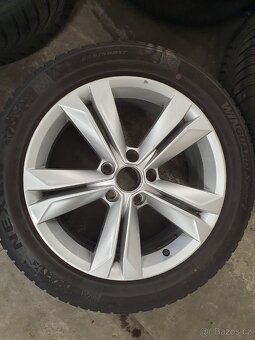 Originální zimní AL kola Seat 5x112 r17 pneu 225/50 r17 - 5