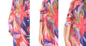 Tropické letní košilové šaty - 5