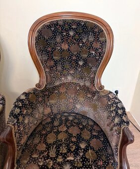 Dvojice Starožitních Francouzských křesel - 5