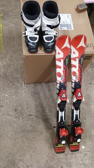 Set dětské lyže Atomic 90 + lyžáky + helma + lyž. souprava - 5