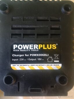 PowerPlus 18V 1300mAh, 2ks + nabíječka + napájecí kabel - 5