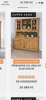 příborník do jídelny rustikální - 5