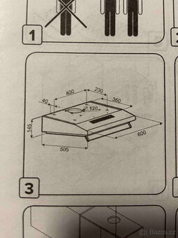 Odsavač pár Ciarko ZRD 60 cm bílý - 5