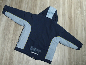 Zimní teplá chlapecká bunda tmavě modrá vel. 122 - 5