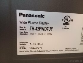 Plasma monitor Panasonic TH-42PWD7UY 110 cm - 5