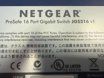 Netgear ProSafe JGS516v1 1gbps 16port switch - 5