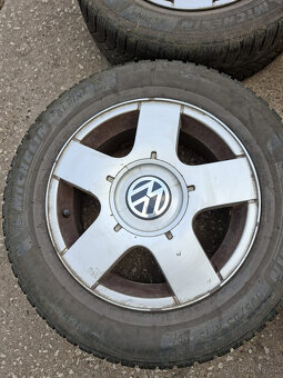 Alu kola vw golf 4 , 195/65R15 zimní pneu - 5