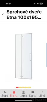Sprchové nové dveře ETNA CHROM 100x195 - 5