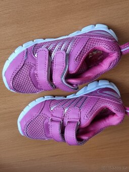 Dětské botasky tenisky botičky boty dívčí růžové - 5