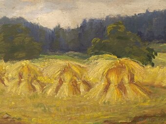Obraz Polanský, žně na Šumavě, olej 60x80 - 5