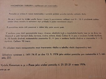 Magnetická tabulka pro matematiku - 5