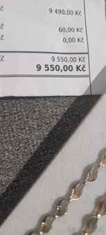 Zlatý řetízek nahrdelnik punc 585 a labuť 50 cm. - 5