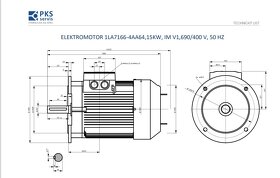 Elektromotor 15 kW 690 V nebo 400 V (380V) - 5
