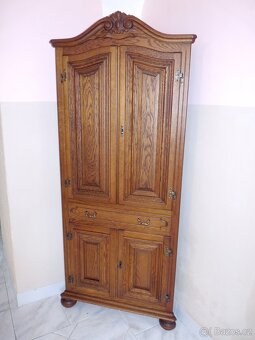 rohová univerzální rustikální skříň / knihovna - 5