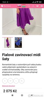 Společenské midi šaty s kapsami - 5