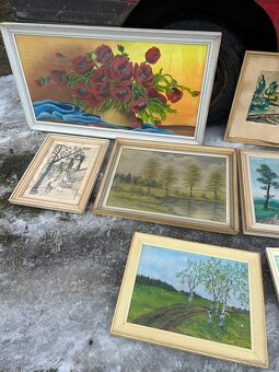 Staré obrazy a rámy - 5