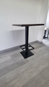 Barový stolek - kovová podnož - 5