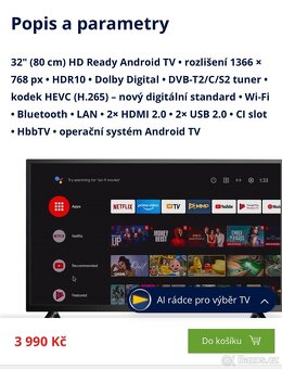 Televize Vivax LED 32LE20K - 5