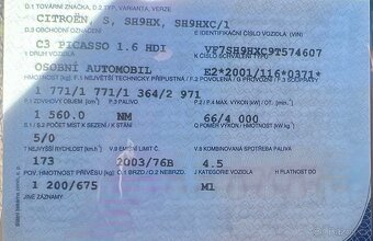 Prodám Citroen C3 Picasso 1.6 HDI - 5