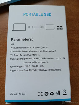 SSD Přenosný disk SHL-R320 USB 3.1 2TB - 5