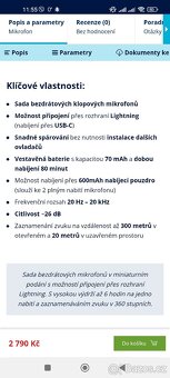 set bezdrátových mikrofonů Viking M302(VM302L)- lightning - 5