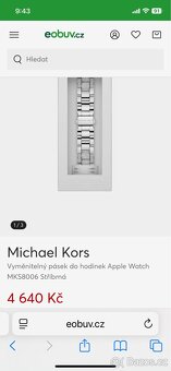 Michael Kors náramek Apple watch 38/40mm zlatý - 5
