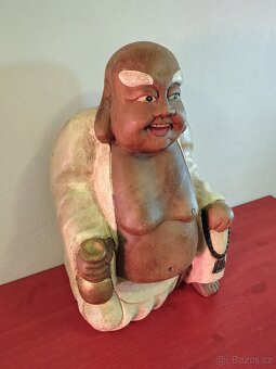 Budha dřevěný, 52 cm - 5