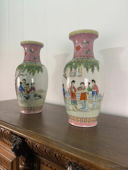 Porcelánové Čínské vázy (135027) - 5