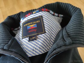 Tmavě modrý  pánský svetr zn.Andrew James - 5