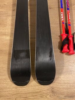 Lyže atomic 120, hůlky leki 90 - 5