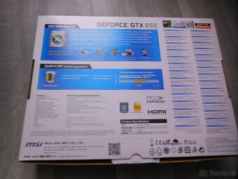 Grafická karta Nvidia Geforce msi gtx650 1gb ddr5 - 5