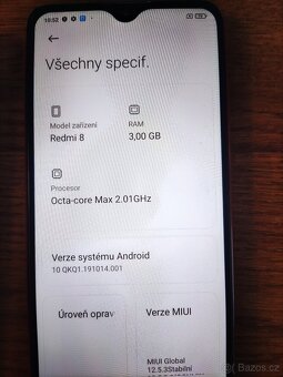 Prodám Xiaomi Redmi 8 - 3G/32G - Dual SIM - 5