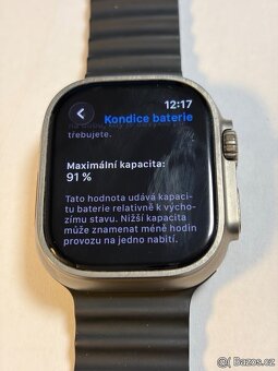 Apple Watch Ultra 1 49mm s kabelem kondice baterie 91%  Cena - 5