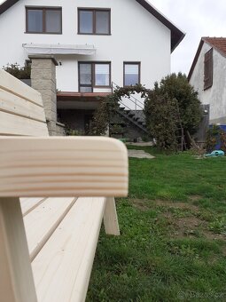 Lavice a stůl z masivu - 5