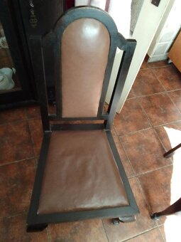 Oválný stůl rozkládací a 4 židle - 5