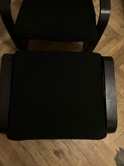 IKEA Poang křeslo s podnožkou - 5