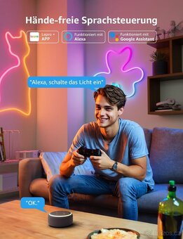 Neonový LED pásek Lepro AI N1 - 6m - 5