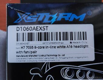 Kvalitní LED H7 6500K 60W 1:1 s chlazením - 5