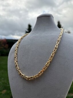 Zlatý řetěz KRÁLOVSKÁ VAZBA - 67.5g 68cm - 8mm - NOVÝ ZLATO - 5