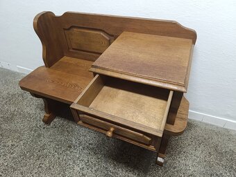 Rustikální botník / lavice, nábytek z masívu - 5