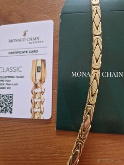 Retiazka nova zlata 14k 585 Kralovsky vzor Monako - 5